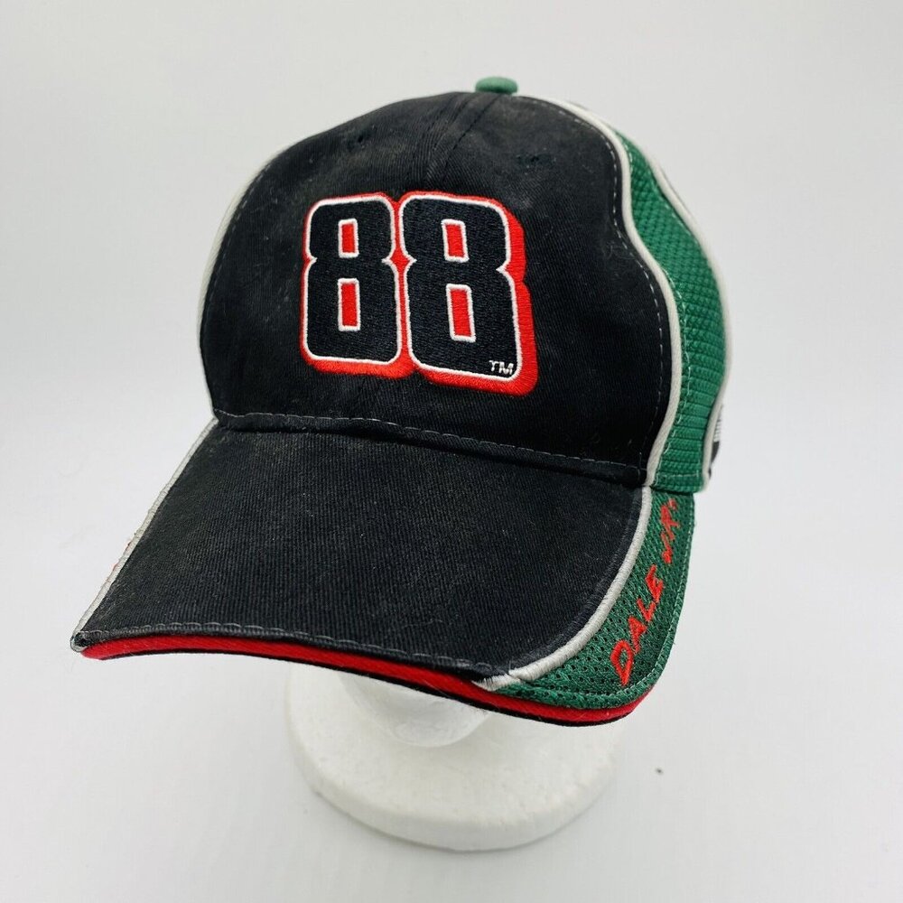 Dale Jr 88 NASCAR Hat Winner's Circle Black Green Strapback Cap‎ Hendrick Racing